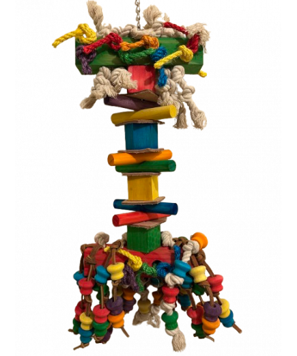 Parrot-Supplies Rocket Mega Wooden Blocks XXL Macaw Parrot Toy Parrot-Supplies Rocket Mega Wooden Blocks XXL Macaw Parrot Toy